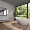Varvara 2-Light Bath/Vanity Light, Chrome Finish, Groved Clear Glass Shade