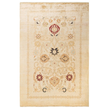Easton, One-of-a-Kind Hand-Knotted Area Rug, Ivory, 6'1"x8'10"