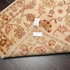 3'2''x5'2'' Hand Knotted Wool Peshawar Oriental Area Rug Beige Color