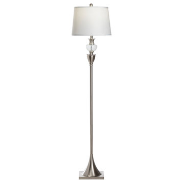 Mercury Glass Ornament 61.5"H Floor Lamp