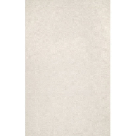 Nuloom Hand-Tufted Trellis Rug, Cream 5'x8'