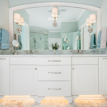 Marble Master Bathroom In North Atlanta