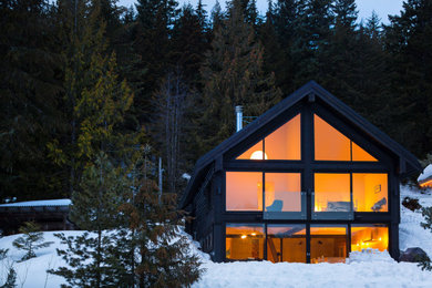 Example of a minimalist exterior home design in Vancouver