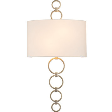 Carlyle Wall Sconce - Champagne Silver Leaf