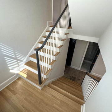 Project #142 | Transitional Staircase with Over-the-Post Balustrade