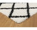 L'Baiet Halle Moroccan Trellis White Modern Soft Shag 8' x 10' Fabric Area Rug