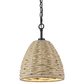 Mini Pendant in Sturdy style - 13.38 Inches high by 10.25 Inches wide