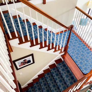 Couristan Peyton Indigo Stair Runner