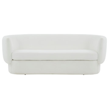 Safavieh Couture Mariano Curved Sofa, White