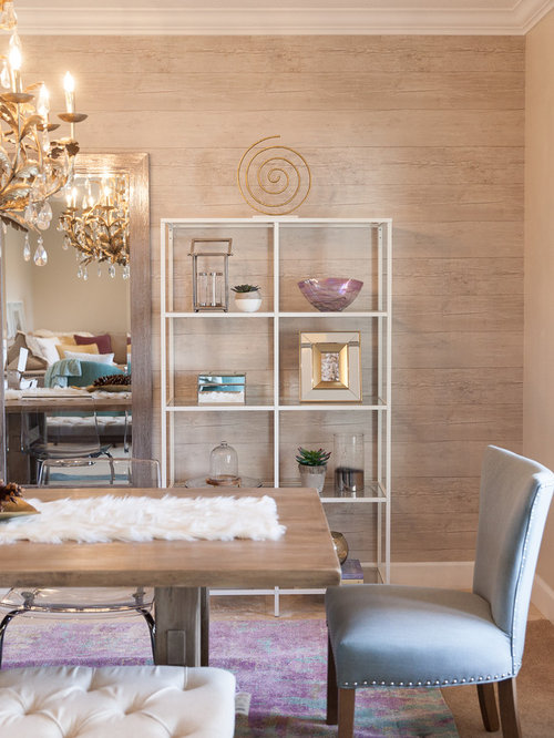 Dining Room Design Ideas, Remodels & Photos with Beige Walls