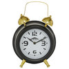 Black Stainless Steel Traditional Clock 67796