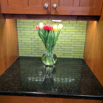 Lime Green Kitchen Backsplash