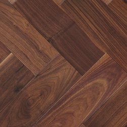 Bethnal Green. Herringbone in colour Walnut Oak - Hardwood Flooring
