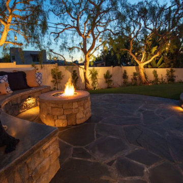 Outdoor Stone Fire Pits - Cutting Edge Landscape Design