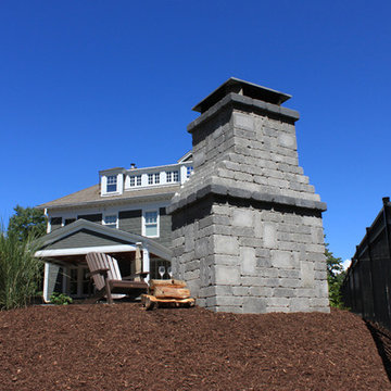 New Britain Patio, Fireplace and Steps