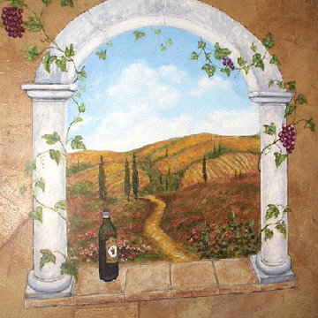 Tuscany Trompe L'oeil Mural