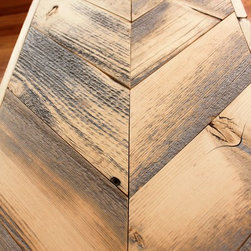 Modern Reclaimed Wood Arrow Coffee Table - Coffee Tables