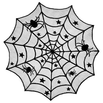 DII Halloween Lace Table Topper 40 Round
