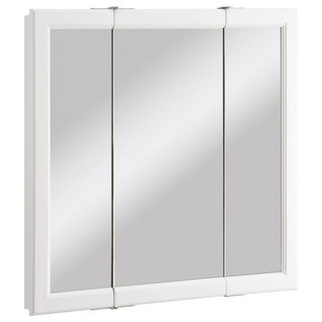 Design House 545293 Wyndham 30" Wall Mounted Triple Door Framed - White