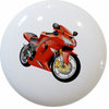 Red Motorcycle Ceramic Knob