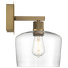Port Nine Chardonnay Replaceable LED Wall Sconce Antique Brushed Brass/Clear