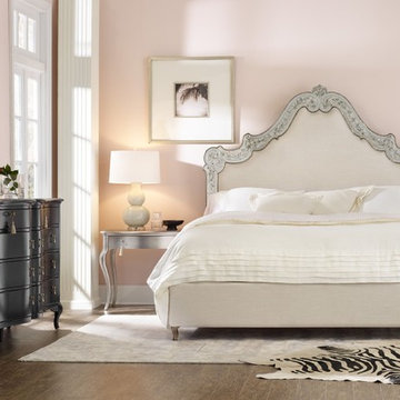 Hooker Furniture Cynthia Rowley Swirl King Venetian Upholstered Bed