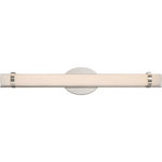 Nuvo Lighting - Slice LED Double Wall Sconce, Polished Nickel Finish - Slice - Double LED Wall Sconce; Polished Nickel Finish