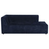 Parla Twilight Fabric Modular Sofa Chaise Right