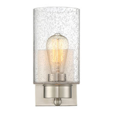 1-Light Wall Sconce, Brushed Nickel