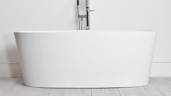 AMARI STONE ENZO SOLID COMPOSITE STONE FREESTANDING BATH 1600 x 750