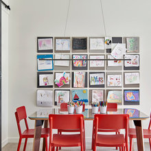 kids art hanging