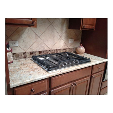 Ruiz Residence - Cafe Cream Granite Kitchen and Bathrooms