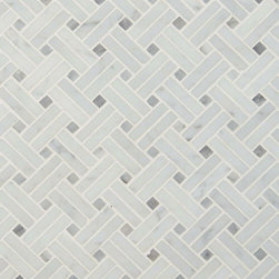 Greecian White Basketweave - Mosaic Tile