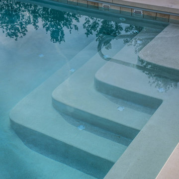Steps into Pool