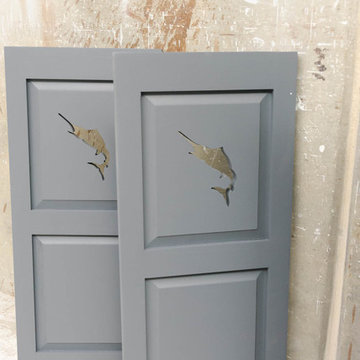 Exterior Shutters with Cutouts