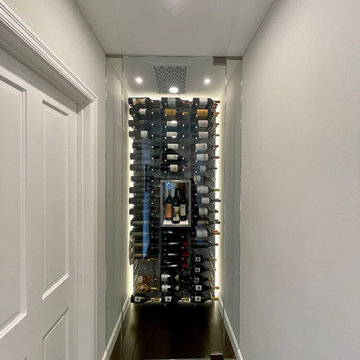 Modern and Compact Wine Cellar in the Hallway