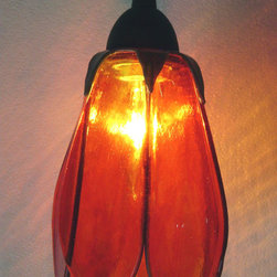 Glass Pendant Lights - Tulip Shaped - Pendant Lighting