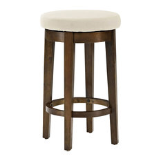Crosley - Mitchell Swivel Counter Stools, Set of 2, Cushion: Creme - Bar Stools and Counter Stools