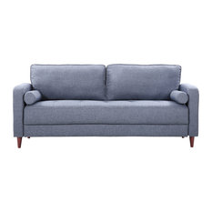 50 Most Por Blue Sofas Couches For 2018 Houzz Divano Roma Furniture Mid Century Modern Linen Fabric Living Room Sofa Dark Blue