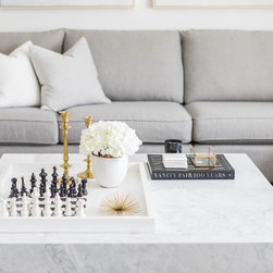 Classis open concept living, dining room - Coffee And Accent Tables