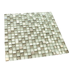 Fancy and Shiny Square Glass Mosaic Tile - Home Accessories & Decor
