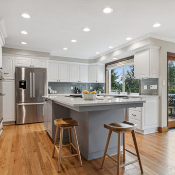Raleigh Hills Transitional Kitchen & Primary Bath