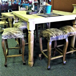 Cowhide Bar Stools - Bar Stools And Counter Stools
