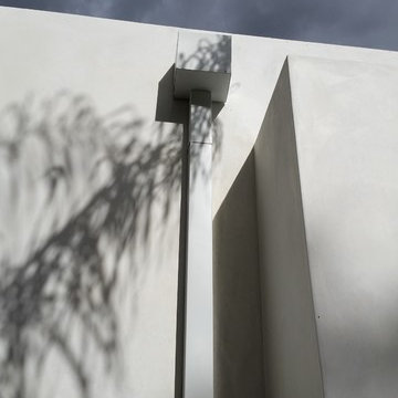 Modern Flat Roof Scupper Collector Boxes in Sherman Oaks California