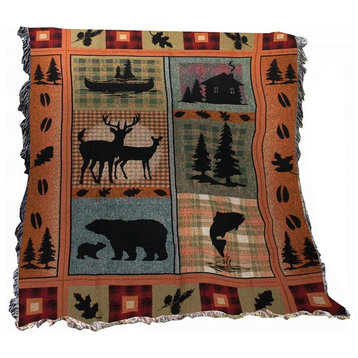 Bear Lodge, 50"x60" Tapestry Throw