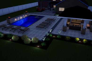 Example of a minimalist pool design