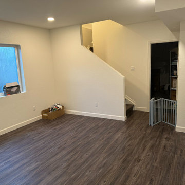 Commerce City Basement Finish with Bathroom and Workout Room