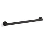 Kohler - Kohler Kumin 24" Grab Bar, Matte Black - The Kumin collection brings eye-catching contemporary style to the bathroom with its blend of spare, clean lines and subtly angled surfaces. This Kumin grab bar offers steady support where you need it in the bathroom.