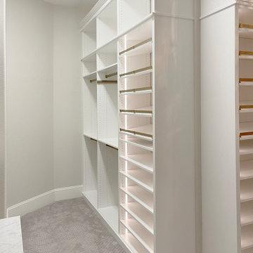 Custom Closet - white, chandelier, drawerstack