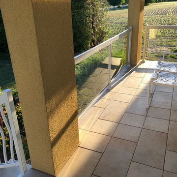 Aluminum Glass and Spindle Porch Railing - 101